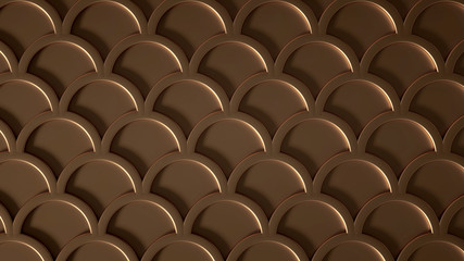 Fototapeta premium Geometric square metal texture for the interior. 3d illustration, 3d rendering.