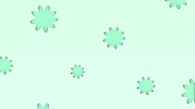 Video background with flowers