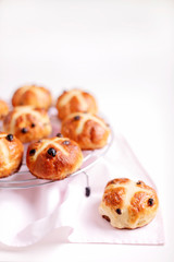 Cross-buns containing dried fruits are traditionally eaten during Lent before Easter.