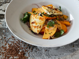 Tomato and persimmon salad