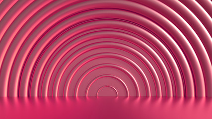 Obraz premium Podium, pedestal in the studio. 3d illustration, 3d rendering.