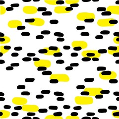 Abstract pattern with spots. Paint texture, summer seamless background.