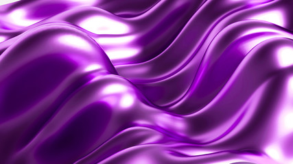 Metal luxury background drapery. 3d illustration, 3d rendering.