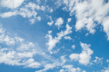 Blue sky and white clouds