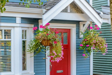 A nice entrance of a house in Vancouver, Canada.