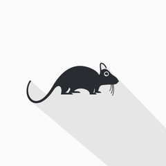 Mouse Facing Right -  Icon Illustration