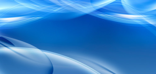 Abstract blue background, wave, veil texture - computer generated