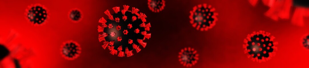 Coronavirus closeup, Virus closeup, new strain, infection