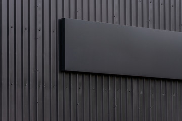 blank, dark minimalistic advertisement banner