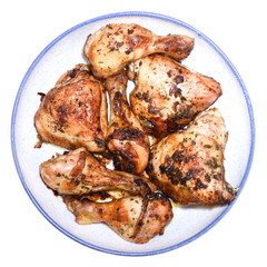 roasted chicken on a plate