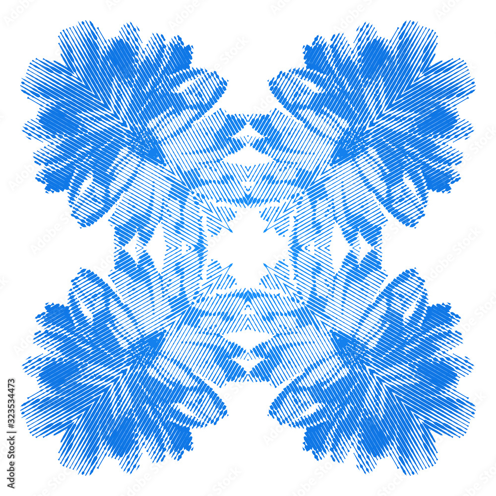 Poster abstract seamless pattern with geometric texture. pattern of repeating symmetrical shapes.