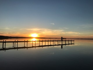 Obraz premium kocham zachód słońca