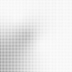 Abstract halftone background in black and white. Dotted vector pattern