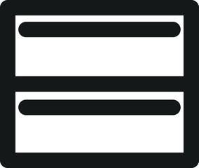 Fototapeta premium Drawer icon, vector line illustration