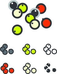 Pepper icon, vector line illustration