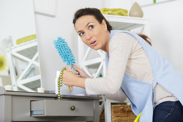 chambermaid stealing from a room