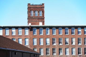old factory building with brick wall external