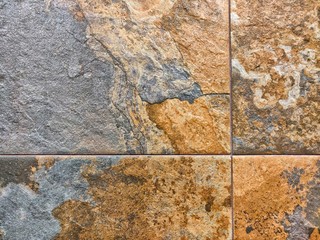 granite gray tile with rust