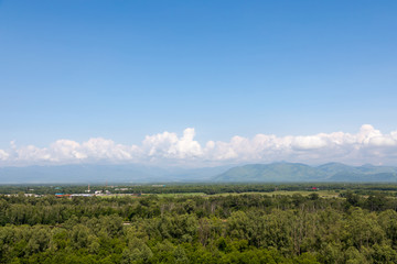 Hills in the distance, Kamchatka Peninsula, Russia.