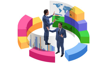 Trader working in technical visualization environment