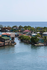 Fototapeta premium Coastal village in Honduras