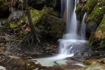 Fototapeta na wymiar Andoin waterfall