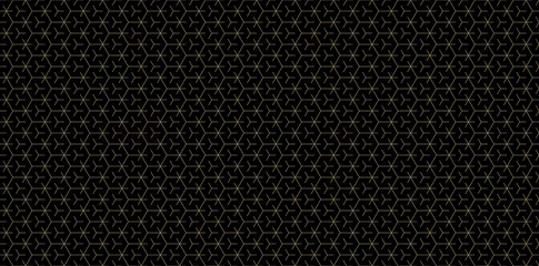 Foto op Canvas Background pattern seamless geometric abstract gold luxury color vector. Black background design. © Strawberry Blossom