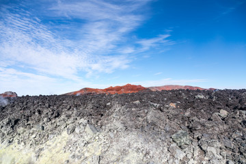 Avachinsky volcano, Kamchatka peninsula, Russia. An active volcano, located north of the city of Petropavlovsk-Kamchatsky, in the interfluve of the Avacha and Nalychev rivers.