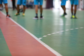 Junior Handball Matches in the Gymnasium, Luannan County, Hebei Province, China