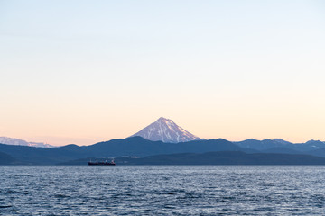 Vilyuchinsky volcano, Kamchatka peninsula, Russia. It is located southwest of the city of...