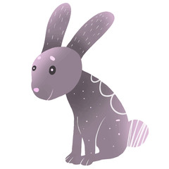 Seamless pattern with cute hand drawn bunnies. Creative childish background. Perfect for kids apparel,fabric, textile, nursery decoration,wrapping paper. Illustration