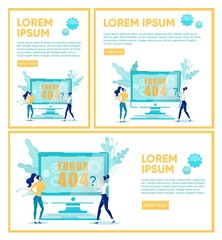 Error 404 on Computer Screen, Women Solve Problem.