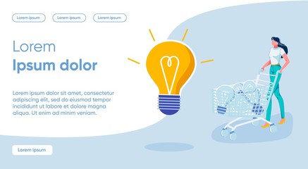 Steps to Implement Concept Bright Idea, Cartoon.