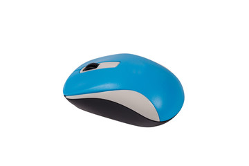 Computer wireless mouse isolated on a white background