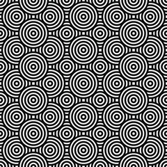 Black and white geometric impossible pattern background. Abstract line art. Vector for greeting cards, cover, flyer, wallpaper, fabric print, design creative object. Ornament design, repeating tiles