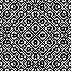 Black and white geometric impossible pattern background. Abstract line art. Vector for greeting cards, cover, flyer, wallpaper, fabric print, design creative object. Ornament design, repeating tiles