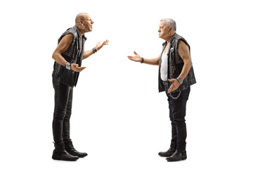 Two punkers arguing