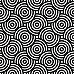 Black and white geometric impossible pattern background. Abstract line art. Vector for greeting cards, cover, flyer, wallpaper, fabric print, design creative object. Ornament design, repeating tiles