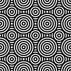 Fototapeta premium Black and white geometric impossible pattern background. Abstract line art. Vector for greeting cards, cover, flyer, wallpaper, fabric print, design creative object. Ornament design, repeating tiles