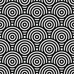 Black and white geometric impossible pattern background. Abstract line art. Vector for greeting cards, cover, flyer, wallpaper, fabric print, design creative object. Ornament design, repeating tiles