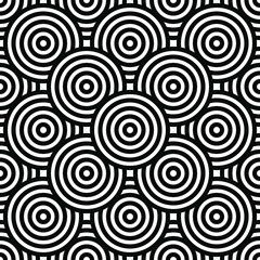 Black and white geometric impossible pattern background. Abstract line art. Vector for greeting cards, cover, flyer, wallpaper, fabric print, design creative object. Ornament design, repeating tiles