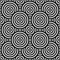 Black and white geometric impossible pattern background. Abstract line art. Vector for greeting cards, cover, flyer, wallpaper, fabric print, design creative object. Ornament design, repeating tiles