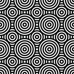 Black and white geometric impossible pattern background. Abstract line art. Vector for greeting cards, cover, flyer, wallpaper, fabric print, design creative object. Ornament design, repeating tiles