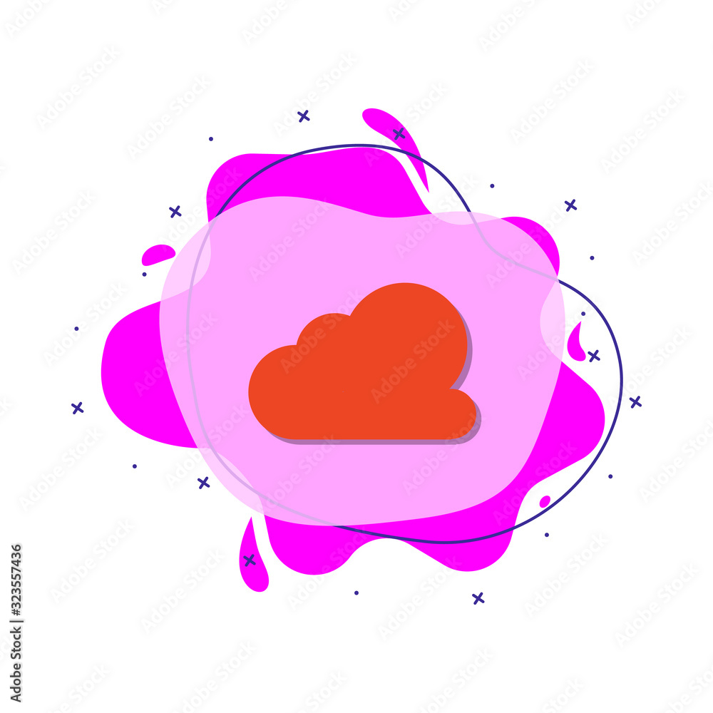 Poster cloud colored icon. simple color vector of education icons for ui and ux, website or mobile applicat