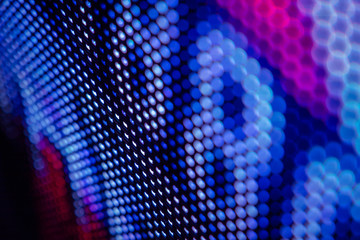 CloseUp LED blurred screen. LED soft focus background. abstract background ideal for design.