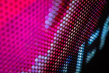 CloseUp LED blurred screen. LED soft focus background. abstract background ideal for design.