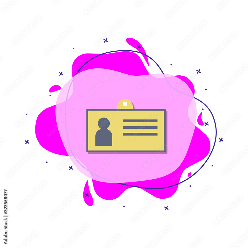 Poster badge colored icon. simple color vector of education icons for ui and ux, website or mobile applicat