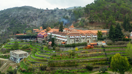 Machairas Monastery, historic monastery located in Nicosia District, Cyprus.