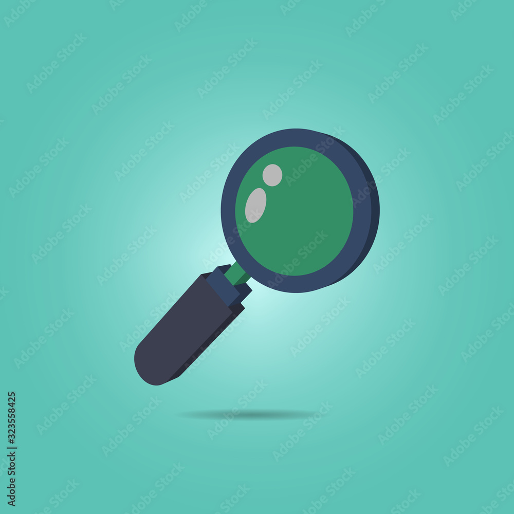 Poster magnifier isometric icon. simple color vector of science icons for ui and ux, website or mobile appl
