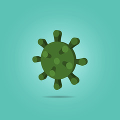 Virus isometric icon. Simple color vector of science icons for ui and ux, website or mobile application